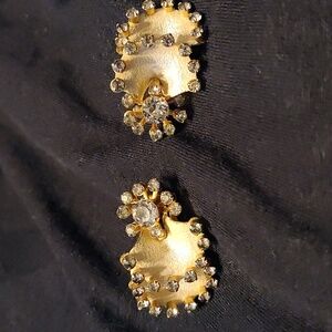 Vintage Kramer rhinestone clip-on earrings